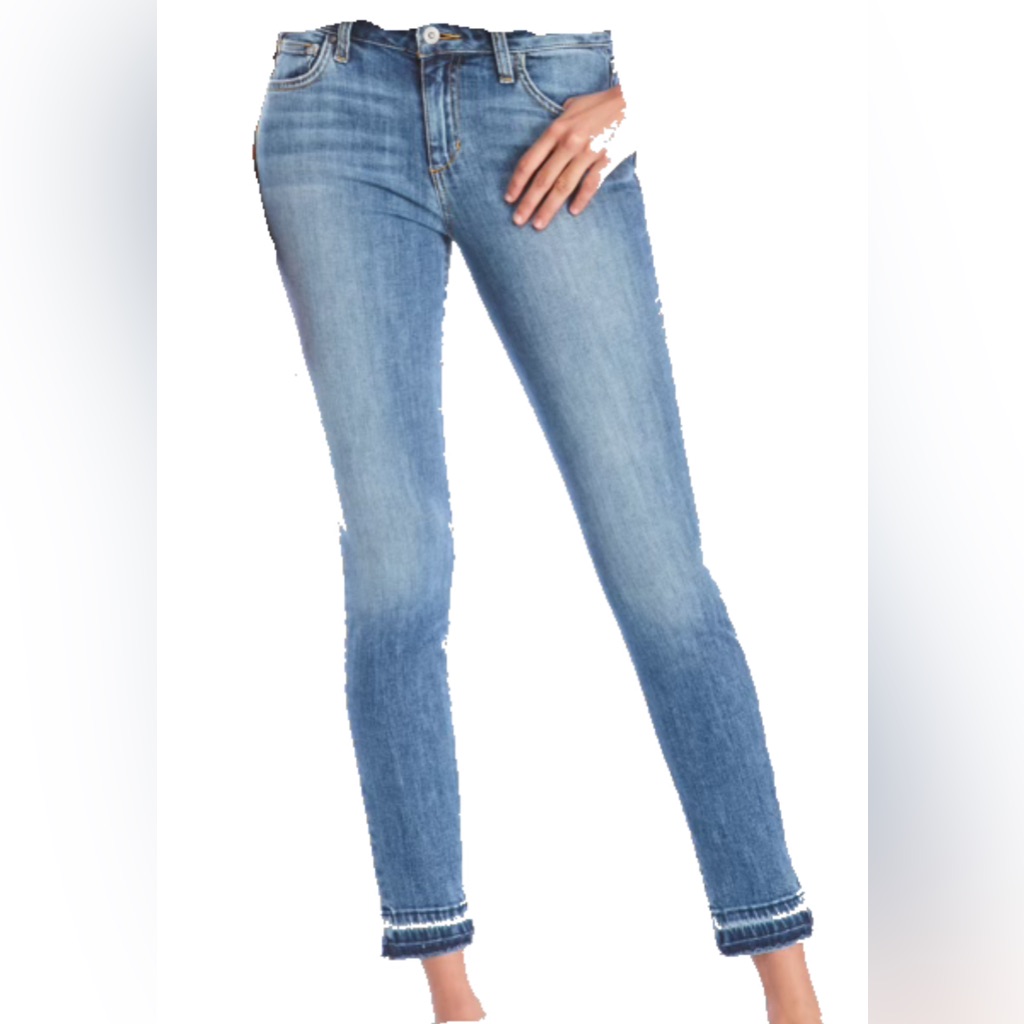Joe’s Jeans Nwt Icon Ankle Skinny Jeans Adah Wash Size 30 Frayed Hem